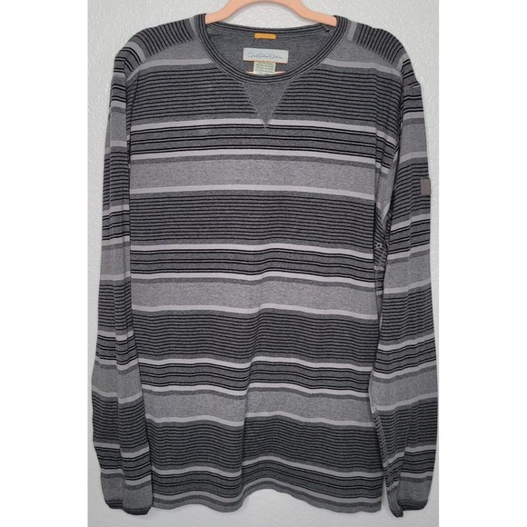 Quiksilver Custom Fit Men's Size XL Light Blue/Grey Long Sleeve‎ Crew Sweater - Picture 1 of 10